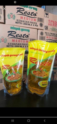 Minyak goreng kemasan resto 900ml 1 Dus  harga pas pasti puas