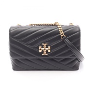 【二手】Tory Burch KIRA CHEVRON 小號單肩包 90452001 黑色皮革單肩包（女）（全新）