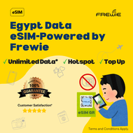 Egypt eSIM Data Roaming | Unlimited Data | Topup Available | QR Code via Email - Powered by Frewie