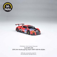 Para64 1/64 Audi R8 LMS 2015 24h Nurburgring Team WRT 29 PA55264 Diecast Scale Model Car