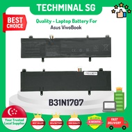 TECHMINAL - B31N1707 Battery Replacement for Asus VivoBook S14 S410UQ S410UQNH74 B31N1707 Battery