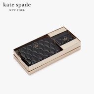 KATE SPADE NEW YORK GLIMMER QUILTED PATENT BOXED CROSSBODY CARD CASE SET KE818 กระเป๋าสะพายข้าง