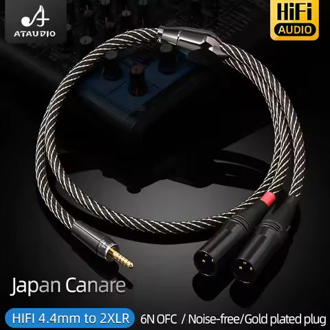 HiFi Audio 4.4mm to XLR Cable Hi-end 6N OFC Balanced 4.4mm Jack to 2XLR Male or Female Adapter Y Spl