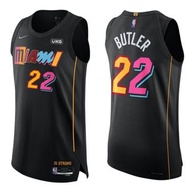 NBA Miami Heat Jimmy Butler City Authentic Jersey with Official Sponsor Patch