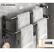 全城熱賣 - 衛生間毛巾架（奢黑雙桿50cm）