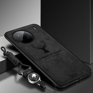 LANLIN For Vivo X90 Vivo X90 Pro Vivo X90 Pro+ Phone Case Cloth Fabric Deer Shockproof Casing Soft S