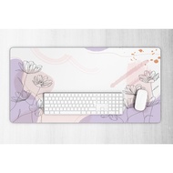 Boho Desk Mat, Purple Desk Mat, Purple Boho Desk Mat, Cute Desk Mat, Desk Mat Gaming, Purple Mouse Pad, Boho Mouse Pad, Floral Desk Mat