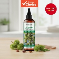 Organic Castor Oil, Cold Pressed, Nourishing Hair and Skin Treatment, Eyelash Serum for Eyelashes, B