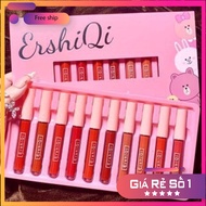 Set Son 10 Cây ERSHIQI Velvet Siêu Lì  Lên Màu Chuẩn  Lâu Trôi 6-12h