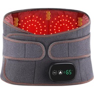 Cordless Lumbar Heating Pad Rechargeable Lower Back Massager Portable Red Light Therapy Lumbar Suppo