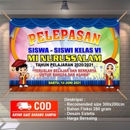 Cakra. Spanduk / Banner / MMT / Invitation / Backdrop PERPISAHAN TK