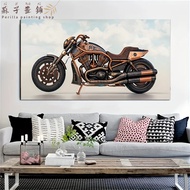 Perilla-1 piece of vintage motorcycle punk style canvas wall art poster living room bedroom home dec