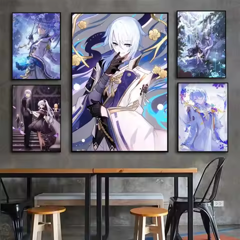 1pc GAME Genshin Impact Accounts Ayato Kamisato Poster Stickers Art Wall Murals Decor Game Room Deco