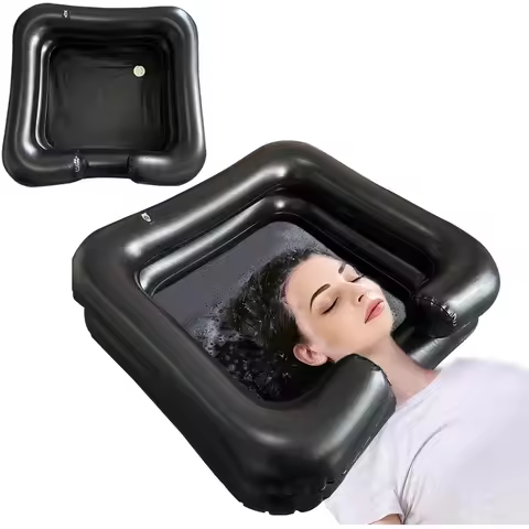 Portable Inflatable Hair Washing Basin for Bedridden - Wash Hair in Bed with Inflatable Shampoo Bowl