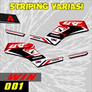 Win 100 variation striping Win 001 motorcycle variation striping