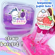 STRAWBERRY GRAPE JELLY CLEAR SLIME SLIME FOR KIDS CLEAR SLIME