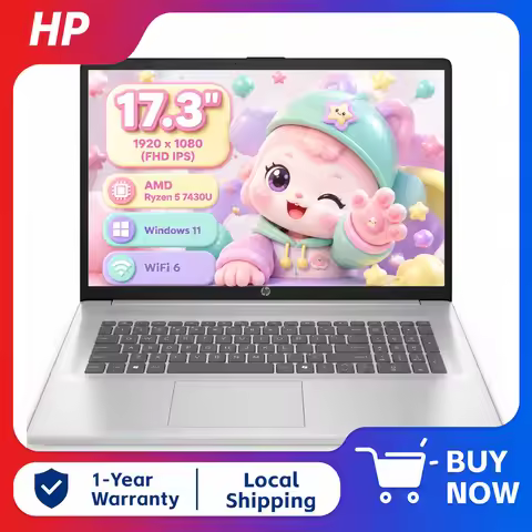 Hp Notebook 17.3" Fhd Business Laptop, Amd Ryzen 5 7430U, up to 32Gb Ram, 2Tb Ssd, Amd Radeon Graphi
