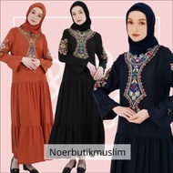 Hikmat Fashion Original D2215 Abaya Hikmat  noerbutikmuslim Gamis