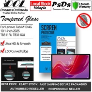PsDs Lenovo Tab M10 4G 10.1 inch 2025 TB311FU TB311XU 2.5D Curve 9H Anti-fingerprint Tempered Glass 