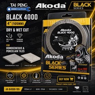 AKODA diamond cutter disc 4” Black series 4000 cutting tiles porcelain and homogeneous