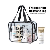 Beg Simpanan Alat Solek Barang Mandi/ Travel Washing Bag Transparent PVC Handbag Multifunctional Makeup Cosmetic Bag