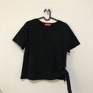 韓版上衣 簡約有型的短袖t恤 黑色素t 超級百搭！