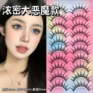 magnetic eyelash eyelash 008 Sepuluh pasang bulu mata palsu, keseluruhan sekeping tebal syaitan besa