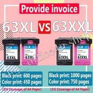 hp 63 ink hp 63xl hp 63 xl black hp63xl 63xl refillable ink cartridge Compatible  for 1110 1111 1112