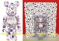 Medicom 2016 Bearbrick 20th anniversary Multi logo 100% be@rbrick