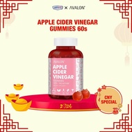 AVALON Apple Cider Vinegar Gummies 60s | Low Cal & Vegan Weight Loss | Detox ACV Gummies 苹果醋