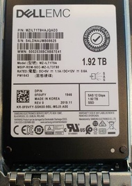 Dell EMC 1.92TB SAS 12G 2.5" Enterprise Solid State Drive SSD F0VFY R640 R740 R630 R730 R620 R720R