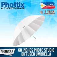 Phottix White Photo Studio Diffuser Umbrella 152cm or 60 Inches