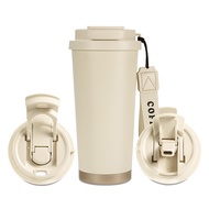 500ml (17oz) Tumbler Thermos Mug Stainless Steel Vacuum Insulated Coffee Cup Drinking Water Bottle C