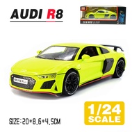 LEO 1:24 AUDI R8 Toy Car Model Metal Alloy Diecast Car Toys For KidsChildrens Toys for boy Miniauto