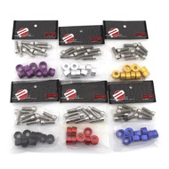 M8 JDM Car Engine Screw For Honda B D F H Series 9Pcs Auto Modified Hex Fasteners Fender Intake Lice