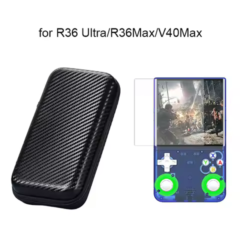 Tempered Glass Screen Protector Film for R36 Ultra R36max V40max Game Console Storage Bag EVA Hard S