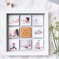 The Most Complete 3D White Square Wooden Frame 30x30 Shatterproof Acrylic Glass