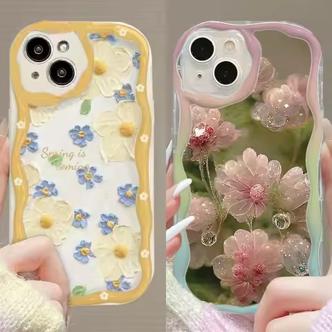 Floral Case For OPPO Reno 15 15F 14F 12F 11F 13F 13 14 12 11 A6 A5 Pro A79 A60 Realme C53 C55 C65 C6