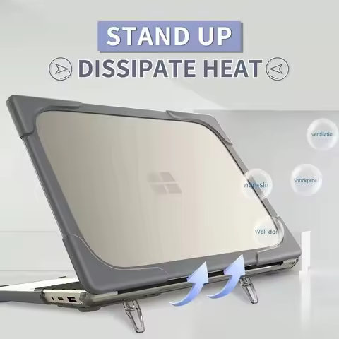 TPU Silicon Case for Microsoft Surface Laptop 2 3 4 13.5 15 Inch Stand Cover Laptop Go 12.4 Case Hea