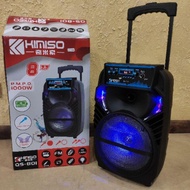 KIMISO QS-801 DJ Speaker System Subwoofer Sound Box With LED Light