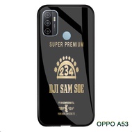Softcase Glass Kaca Rokok Oppo A53 - J04 - Casing Hp-Pelindung hp-Case Handphone