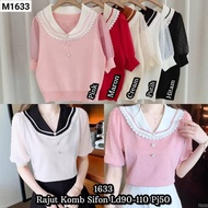 1633 collar knit top