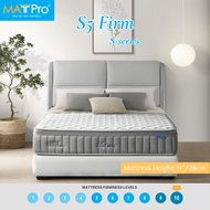 MATTPro S5 Firm/11Inch Spring Mattress/Firm & Supportive/5 Zone Pocket Spring/Purotex
