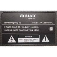 (D0125) AIWA AW-LED50X6FL 50" TV MAIN BOARD,POWER SUPPLY, TCON, LVDAS CABBLE,RIBBON CARD,