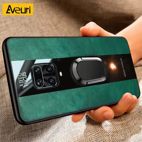 Luxury PU Leather Phone Case For Xiaomi Mi Poco X3 NFC X3 Pro Redmi Note 9S 8 9 Pro Cover Ring Holde