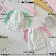 WENNEY Storage Bag, Portable Reusable Drawstring Bag, Simplicity Durable Dustproof Polka Dots Jewelr