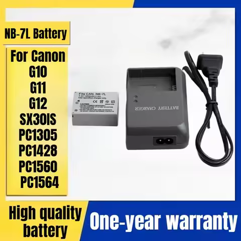 NB-7L Camera Charger, Camera Battery, For Canon G10 G11 G12 SX30IS PC1305 PC1428 PC1560 PC1564 High 