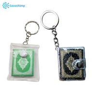 [Gazechimp] Small Ark Quran Real Paper Keychain Religious Key Holder Memorial