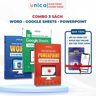 Combo 3 Sách Word - Google Sheets - PowerPoint Unica Thành Thạo Tin Học Văn Phòng Có Kèm Khoá Học On
