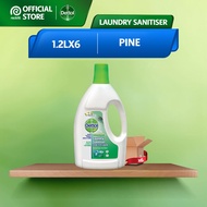 [Carton Sale] Dettol Disinfectant Laundry Sanitiser Pine 1.2L x 6 [Kills and removes dust and mites]